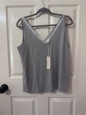 Bare Necessities Gray V-Neck Tank Top